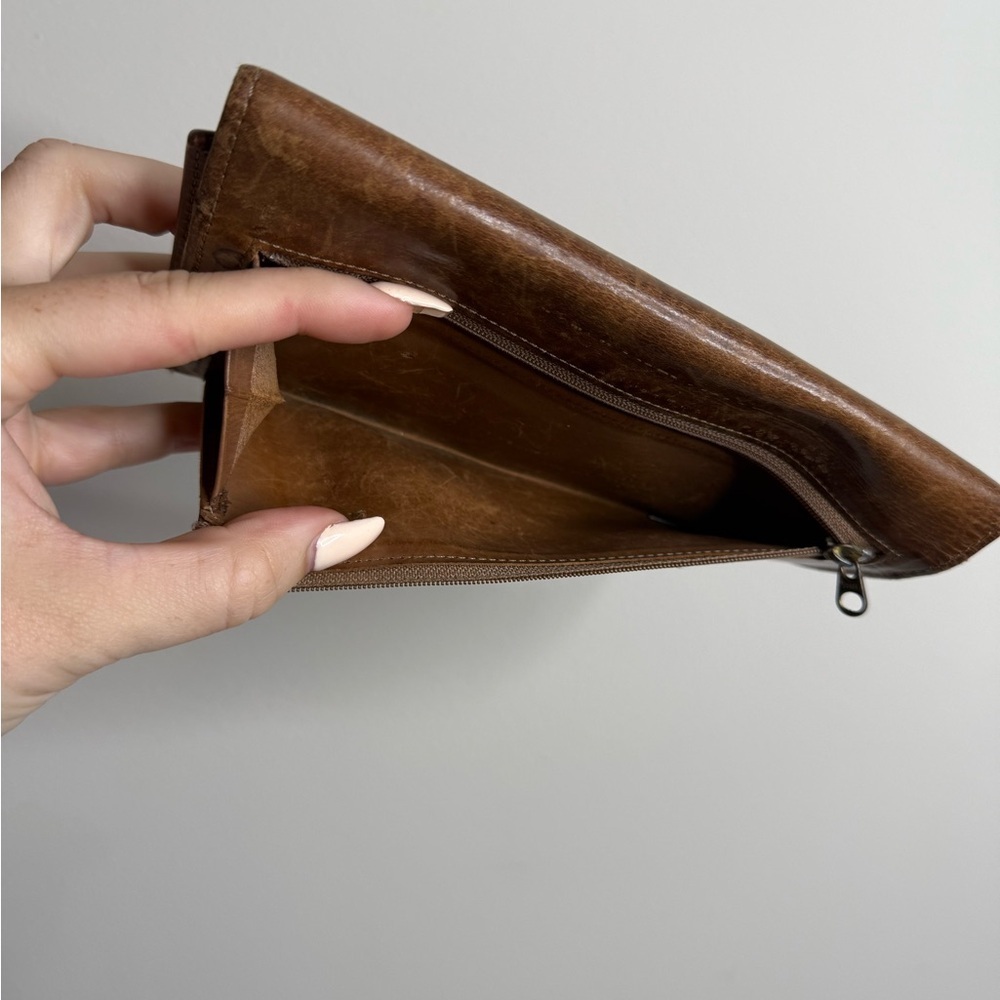 vintage Coach mahogany Bedford combo wallet with a checkbook holder - Picture 3 of 8